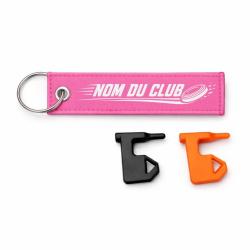 T&eacute;moin de Chambre Vide Ball Trap - Nom du club - Rose / Blanc
