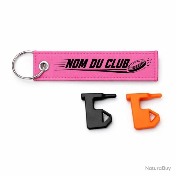 T�moin de Chambre Vide Ball Trap - Nom du club - Rose / Noir
