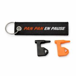 T&eacute;moin de Chambre Vide Ball Trap - Pan Pan en pause - Noir / Orange