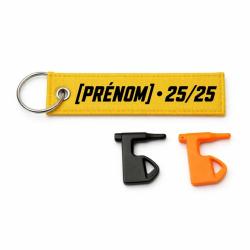 T&eacute;moin de Chambre Vide Ball Trap - Pr&eacute;nom 25/25 - Jaune / Noir