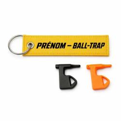 T&eacute;moin de Chambre Vide Ball Trap - Pr&eacute;nom Ball Trap - Jaune / Noir
