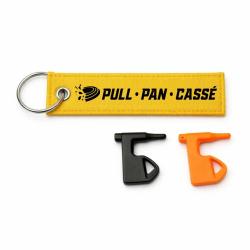 T&eacute;moin de Chambre Vide Ball Trap - Pull Pan Cass&eacute; - Jaune / Noir