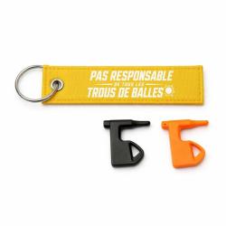 T&eacute;moin de chambre vide - Pas responsable des trous de balles - Rouge - Jaune / Blanc