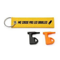 T&eacute;moin de chambre vide Tir Sportif - Me casse pas les douilles - Jaune / Noir