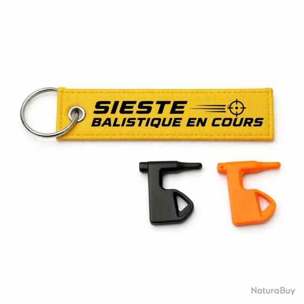 T�moin de chambre vide Tir Sportif - Sieste - Balistique en cours - Jaune / Noir