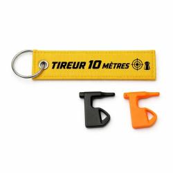 T&eacute;moin de chambre vide Tir Sportif - Tireur 10 m&egrave;tres - Jaune / Noir