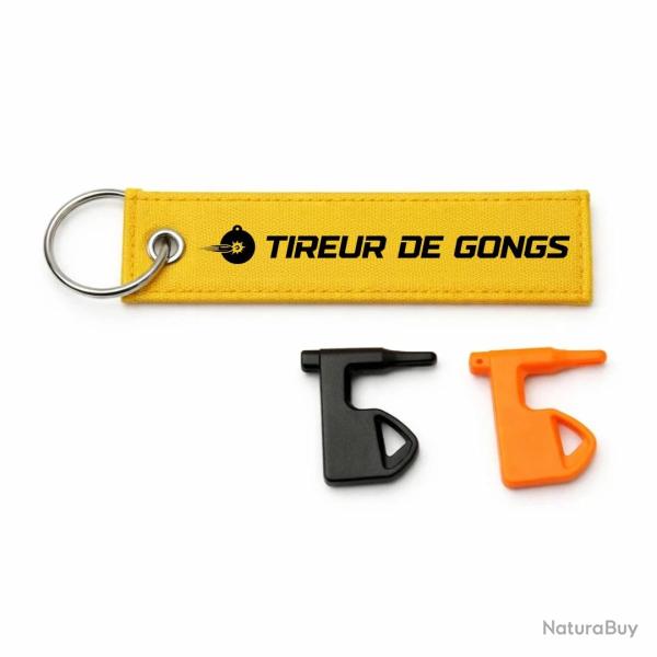 T�moin de chambre vide Tir Sportif - Tireur de gongs - Impact - Jaune / Noir