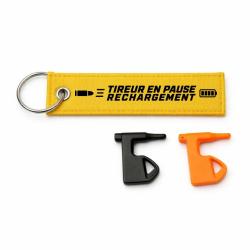 T&eacute;moin de chambre vide Tir Sportif - Tireur en pause - Rechargement - Jaune / Noir