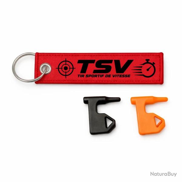 T�moin de chambre vide Tir Sportif - TSV - Tir sportif de vitesse - Rouge / Noir