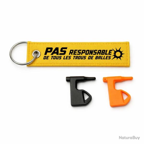 T�moin de chambre vide Tir Sportif - Pas responsable des trous de balles - Bleu - Jaune / Noir