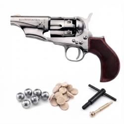 R&Eacute;VOLVER PIETTA 1862 COLT POCKET POLICE ACIER OLD SILVER CALIBRE 44