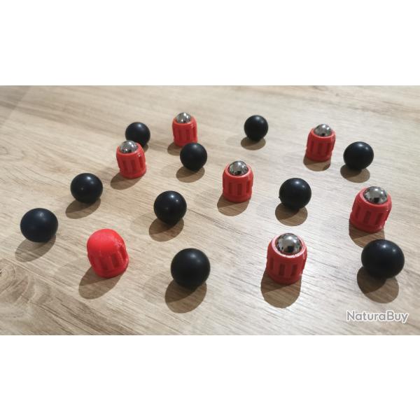 7 Slugs Patriot + 10 billes Caoutchouc pour PAK 20mm