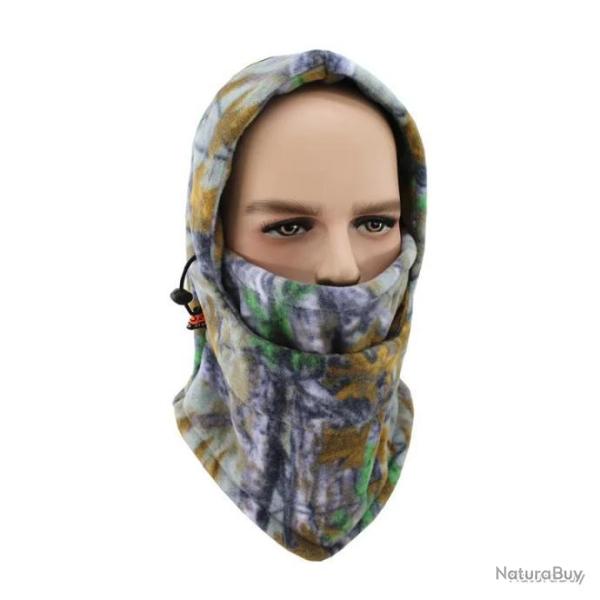 CAGOULE EN POLAIRE � LACETS - CAMO FOR�T HIVER 2