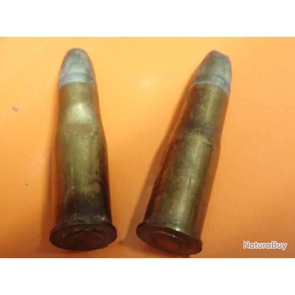 Lot de 2 CARTOUCHES 10.4x38R VETTERLI MODELE 1878 PERCUSSION CENTRALE