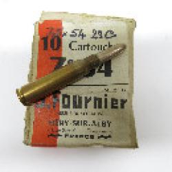 Boite 7.5 x 54 Fournier balle cylindro ogivale Cat&eacute;gorie C