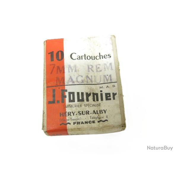 Boite de 10 cartouches  7 mm rem Mag FOURNIER categorie C