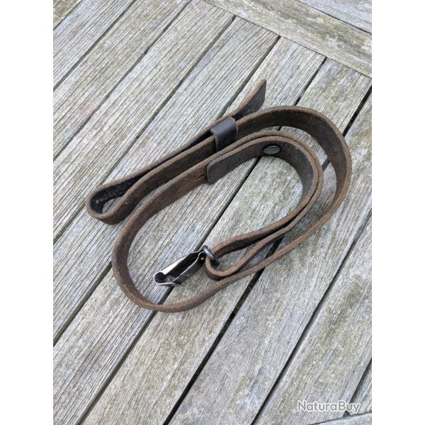 Vends bretelle cuir pour fusil Schmidt Rubin