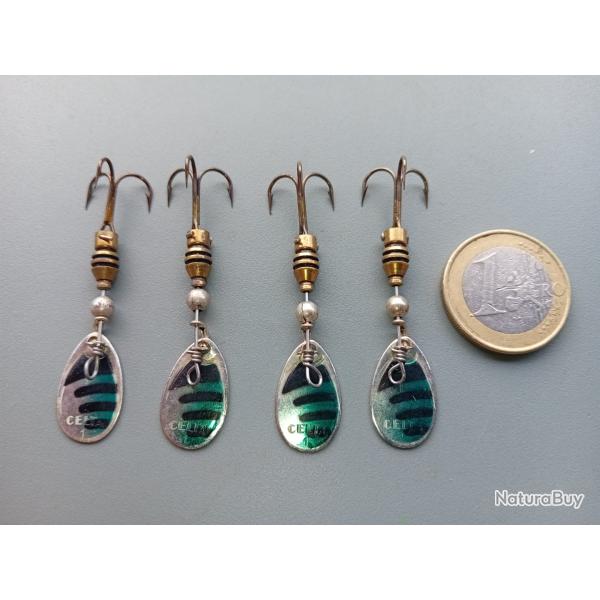 Lot de 4 Cuillers argent�es neuves - Rublex - Celta N�1 - 2 grammes