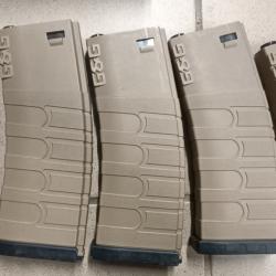 lot de 5 chargeur m4 mid cap 120bb G&G