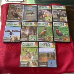 Lot de dix dvd de chasse, pas de prix de r&eacute;serve