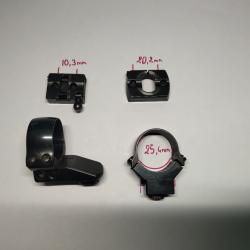 Montage pivotant EAW complet &agrave; colliers de 25,4mm (browning, benelli, winchester,...)
