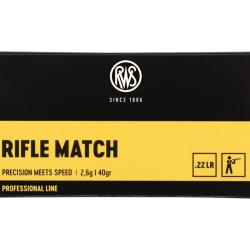 500 Cartouches RWS Professional Line Rifle Match Cal.22LR