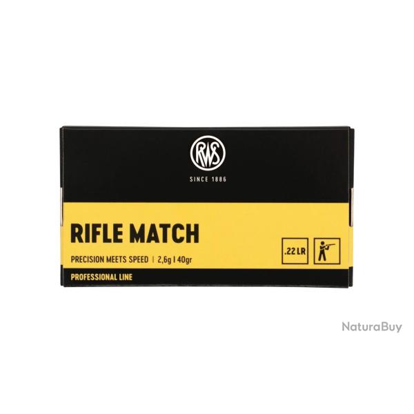 500 Cartouches RWS Professional Line Rifle Match Cal.22LR