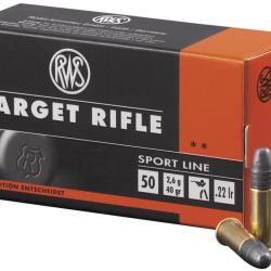 500 Cartouches RWS Sport Line Target Rifle Cal.22LR