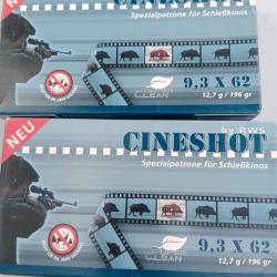 26 munitions cin&eacute; shot rws 9,3x62