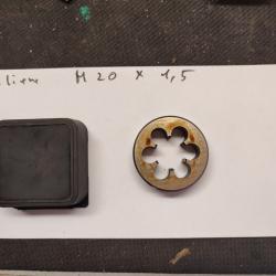 Fili&egrave;re  M20x1,5  ,pour filetage de canon syst&egrave;me m&eacute;trique ,europ&eacute;en