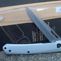 Couteau Gerber Affinity Sylver Aluminium Manche Alu/Acier Lame Acier 7Cr17MoV Framelock Clip 4056