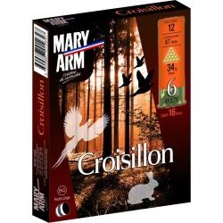 WAHOO !! LOT DE 5 Boites De 10 Cartouches Mary Arm Croisillon Calibre 12 - 34GR - BG