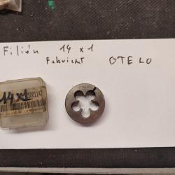 Fili&egrave;re 14/1 r&eacute;glable, pour filetage de canon syst&egrave;me m&eacute;trique ,europ&eacute;en