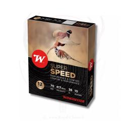 WAHOO !! LOT DE 5 BOITES DE 10 CARTOUCHES WINCHESTER SUPER SPEED G2 CALIBRE 12 - 36 G - BJ - PB 6