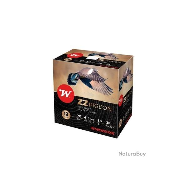 SUPER PROMO !! LOT DE 2 BOITES DE 25 CARTOUCHES WINCHESTER ZZ PIGEON CALIBRE 12 - 36 G - BJ - PB 7.5