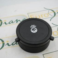 Prot&egrave;ge objectif rabattable flip-up en plastique noir pour objectif &Oslash;34,0mm &agrave; 35,5mm
