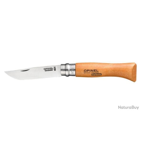 COUTEAU PLIANT OPINEL LAME CARBONE N�8
