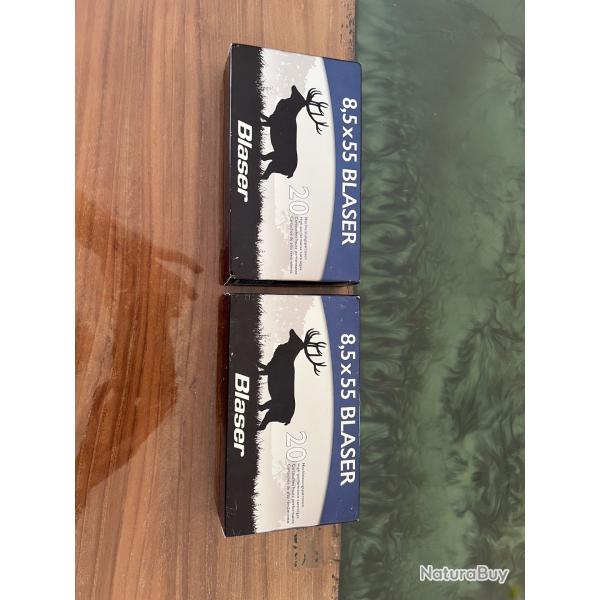 Vends 2 bo�tes de balles Blaser calibre 8,5x55