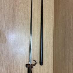 Ba&iuml;onnette Rosalie Mod 1886 &agrave; 1� sans prix de r&eacute;serve !