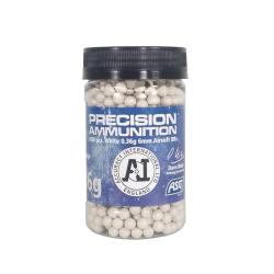 Billes 0.36G Accuracy Blanches en pot de 1000