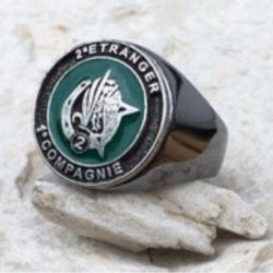 Bague 2 rei l&eacute;gion &eacute;trang&egrave;re   fremdenlegion, french foreign legion