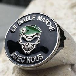 Bague l&eacute;gion &eacute;trang&egrave;re  2 REP  fremdenlegion, french foreign legion t&ecirc;te de mort