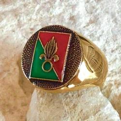 Bague  flamme l&eacute;gion &eacute;trang&egrave;re   fremdenlegion, french foreign legion dor&eacute;