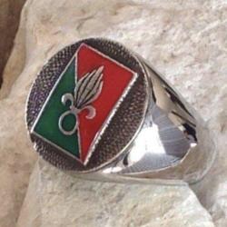 1 Bague  flamme l&eacute;gion &eacute;trang&egrave;re   fremdenlegion, french foreign legion silver