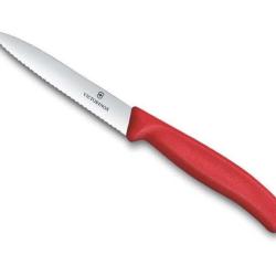 COUTEAU OFFICE VICTORINOX 10CM ROUGE A DENTS