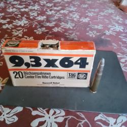 MUNITION RWS 9'3 X 64 19GR TUG PORT OFFERT