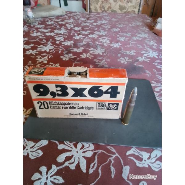 MUNITION RWS 9'3 X 64 19GR TUG PORT OFFERT