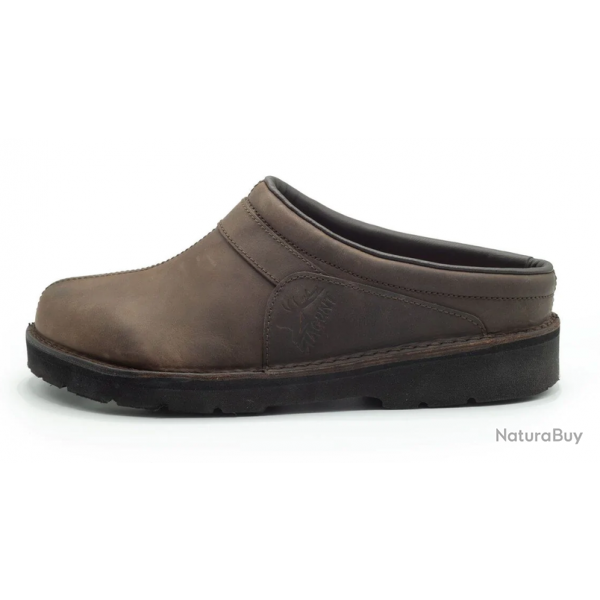 Sabot en cuir Stagunt aigual coloris marron taille 45