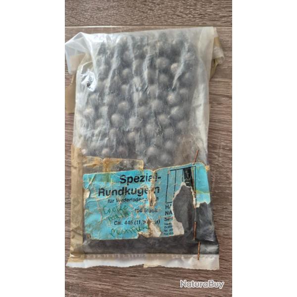 110 balles rondes H&N calibre 445 Cal 445 , 11.30mm