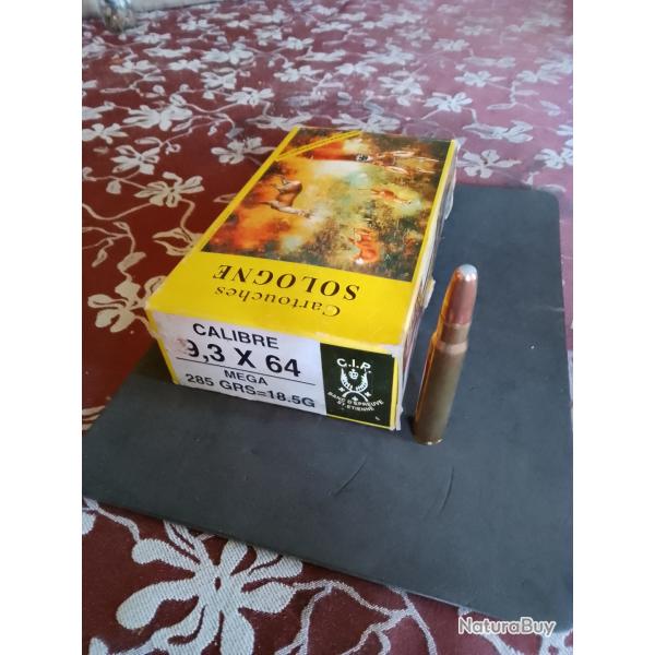 MUNITION 9.3 X 64 SOLOGNE 18.5 GR PORT OFFERT